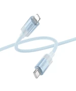 USB Кабель Borofone BU44 Sincero PD27W 3A Type-C to Lightning 1.2m, Blue