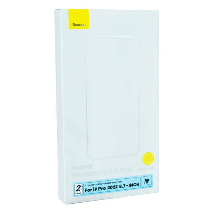 Захисне скло Baseus Crystal 0.3mm для Apple IPhone 14 Plus (2 шт), Transparent
