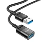 USB Подовжувач Hoco U107 USB - USB3.0 (1.2m), Black