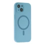 Чехол - накладка Silicone Case Full Camera with Magsafe для iPhone 13 light purple