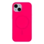 Чохол - накладка Silicone Case with Magsafe для iPhone 15 hot pink