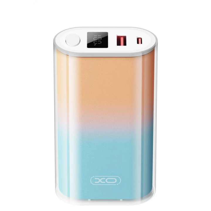 Портативна мобільна батарея Power Bank XO PR222 QC22.5W / PD20W 10000 mAh, Blue yellow