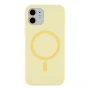 Чохол - накладка Silicone Case with Magsafe для iPhone 12 white