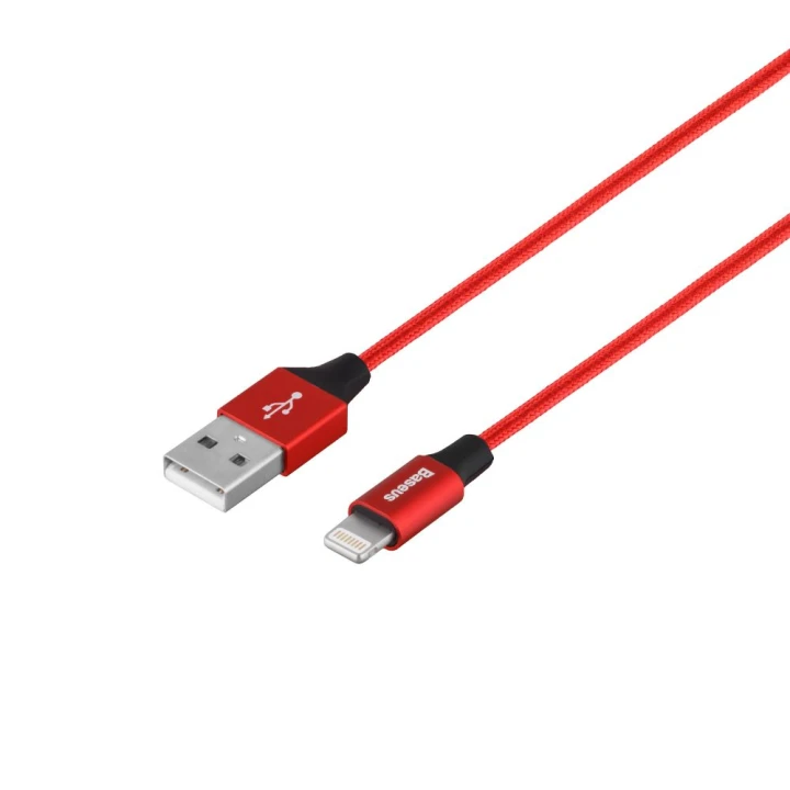 USB кабель Baseus  CALYW-A USB to Lightning 2A 1.8m, Red