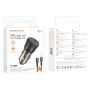 Автомобільний зарядний пристрій Borofone BZ24 QC3.0 / PD20W Type-C to Lightning, Transparent black