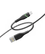 USB Data-кабель Ridea RC-RL15 RGB Light 3A MicroUSB 1.2m, Black