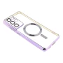 Чехол - накладка TPU Metallic Full Camera with Magsafe для Samsung Galaxy S21 Ultra rose gold
