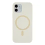 Чохол - накладка Silicone Case with Magsafe для iPhone 12 white