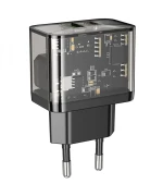 Сетевое Зарядное Устройство Hoco N34 Dazzling PD20W / QC3.0, Black