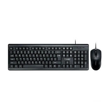Дротова USB Клавіатура та Миша TWolf TF500, Black