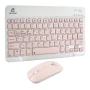 Бездротова Bluetooth Клавіатура та Миша JEQANG JB-350 Bluetooth charging, Pink
