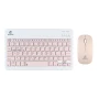 Бездротова Bluetooth Клавіатура та Миша JEQANG JB-350 Bluetooth charging, Pink