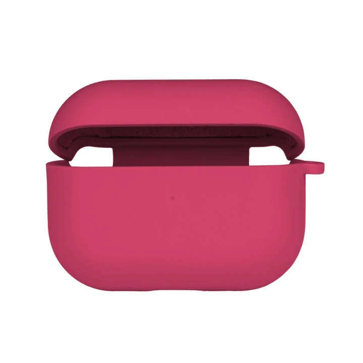 Чехол Silicone Case with microfibra для Airpods Pro 2, Shiny pink