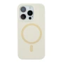 Чехол - накладка Silicone Case with Magsafe для iPhone 15 Pro Max yellow