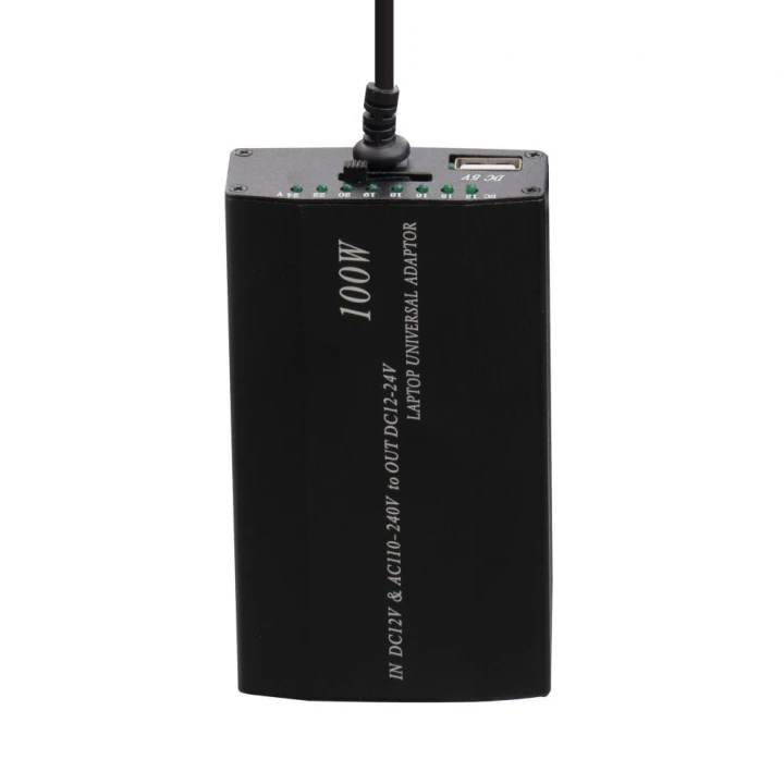 Универсальный блок питания для Ноутбука 100w 8 Pin + Авто Адаптер, Black