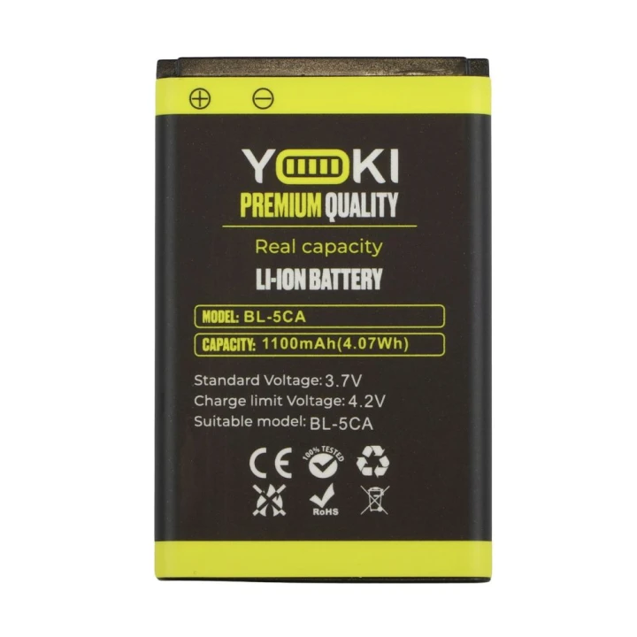 Аккумулятор Yoki BL-5CA для Nokia 1112 1100mAh