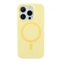 Чехол - накладка Silicone Case with Magsafe для iPhone 15 Pro Max yellow