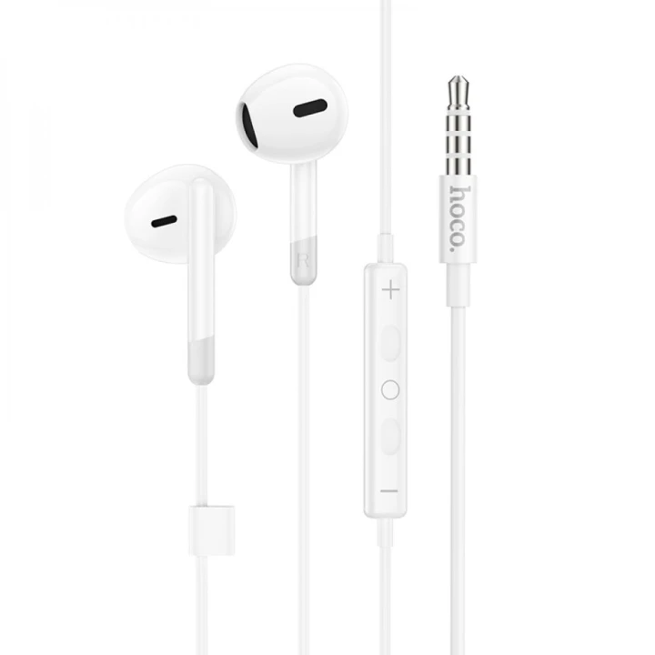 Проводные наушники Hoco M109 3.5 mini jack, White