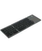 Беспроводная складная клавиатура JEQANG JB-830 Bluetooth с тачпадом, Gray