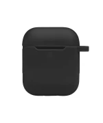 Чохол Silicone Case with hook для Airpods 1 / 2, Black