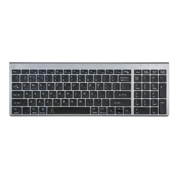 Бездротова bluetooth клавіатура JEQANG JB-386, Steel