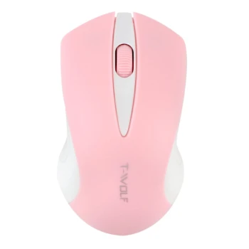 Бездротова Wireless Миша TWolf Q2 2.4G, Pink