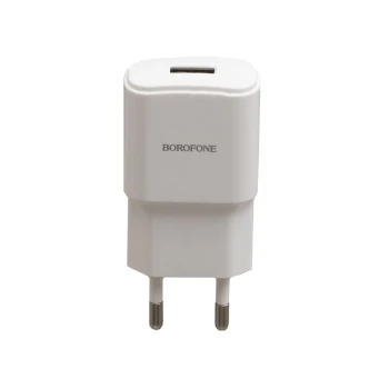 Мережевий зарядний пристрій Borofone BA48A cable Micro USB 2.1A, White