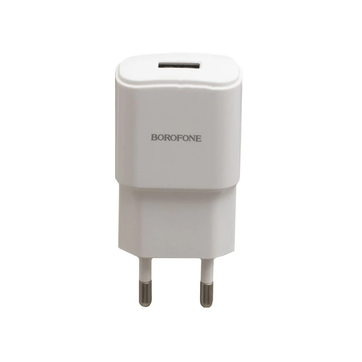 Мережевий зарядний пристрій Borofone BA48A cable Micro USB 2.1A, White