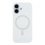 Чехол - накладка Silicone Case with Magsafe для iPhone 16 white