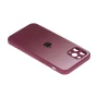 Чехол-накладка TPU Glass Logo Matte Gradient with Frame для Apple Iphone 11 Pro