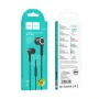 Провідні вакуумні навушники-гарнітура Hoco M104 Mini-Jack 3.5mm 1.2m, Black