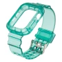 Ремешок Color Transparent для Apple Watch 40mm + Protect Case, Green