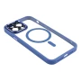 Чехол накладка TPU + PC + Metal Calais with MagSafe для iPhone 14 Pro pink