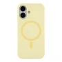 Чехол - накладка Silicone Case with Magsafe для iPhone 16 white