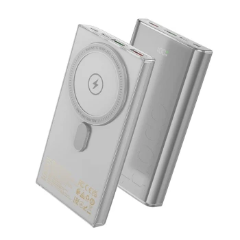 Портативна мобільна батарея Power Bank Hoco Q22 Taurus 22.5W / PD20W magnetic digital display 10000mAh, Gray