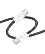 Data-кабель Hoco X104 Source 60W 3A Type-C to Type-C, Black