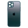 Чехол-накладка TPU Glass Logo Matte Gradient with Frame для Apple Iphone 11 Pro
