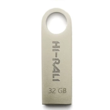 USB флешка Flash Drive Hi-Rali Shuttle 32gb, Steel