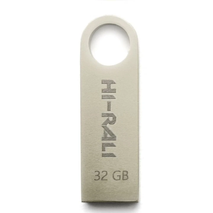 USB флешка Flash Drive Hi-Rali Shuttle 32gb, Steel