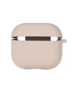 Чохол футляр Silicone Case with microfibra для Airpods 3, Pink sand