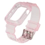 Ремешок Color Transparent для Apple Watch 44mm + Protect Case, Pink