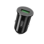 Автомобільний зарядний пристрій XO CC35 USB QC3.0 3A 18W, Black