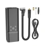 Акумуляторний автомобільний компресор Hoco ZP7 5000mAh, Black