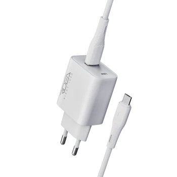 Мережевий Зарядний пристрій Ridea RW-18123 Rapid USB QC 18W з кабелем Micro-USB, White