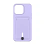 Чохол накладка TPU Colorfull Pocket Card для Apple iPhone 15 Plus elegant purple