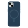 Чехол - накладка Silicone Case with Magsafe для iPhone 13 dark blue