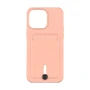 Чохол накладка TPU Colorfull Pocket Card для Apple iPhone 15 Plus elegant purple