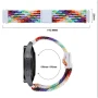 Ремінець Nylon 22mm Elastic Adjustment для Samsung / Amazfit / Huawei, Black White