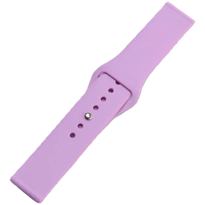 Ремінець Silicone 20mm Original Button Design для Samsung / Amazfit / Huawei, Lavander