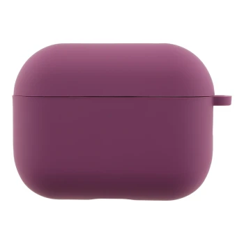 Чехол - футляр Silicone Case with microfibra для Airpods Pro 3, Grape